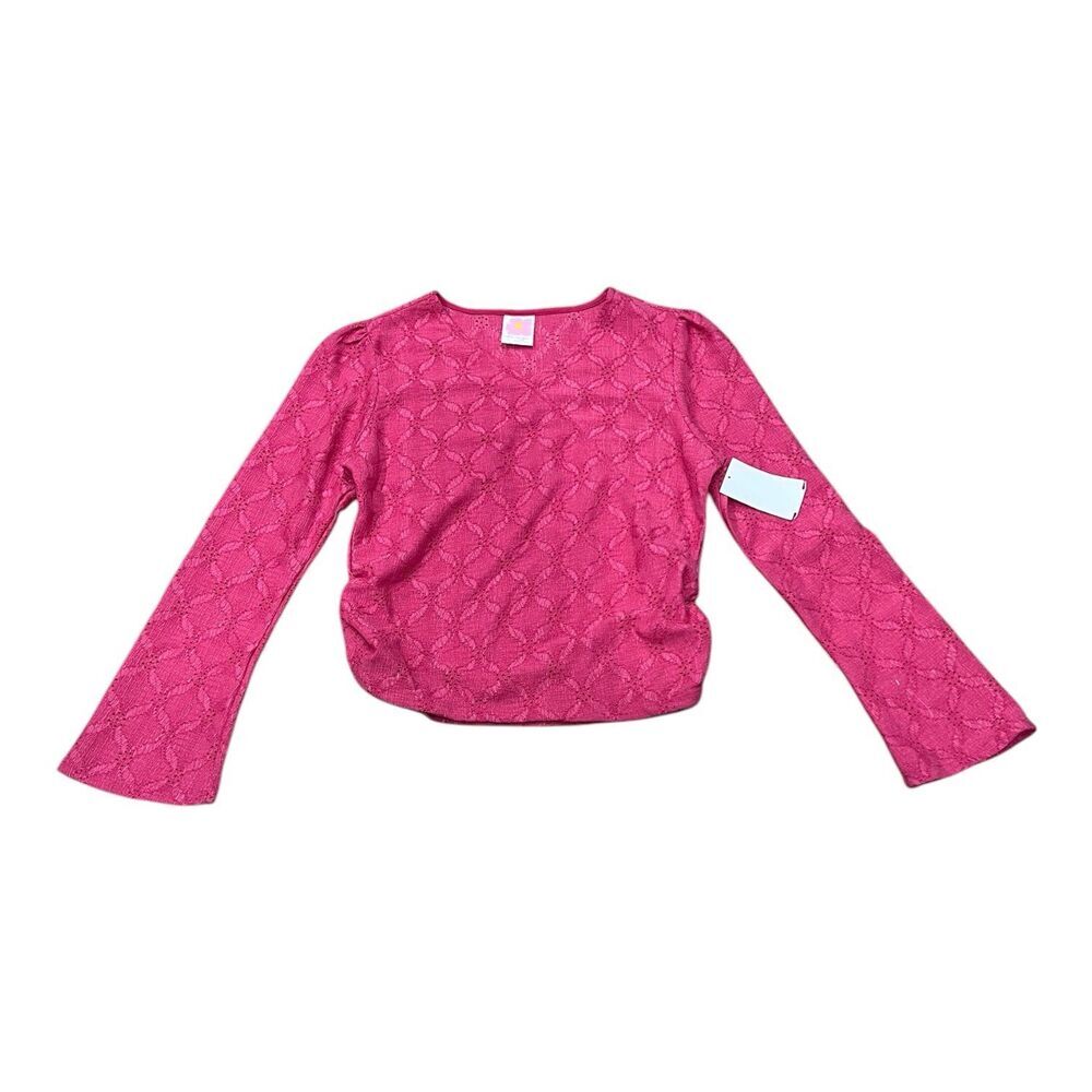 Belle du Jour Pink Ruched Top L